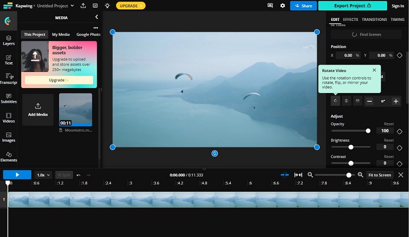 Rotate Video Online — Video Rotation Tool — Kapwing