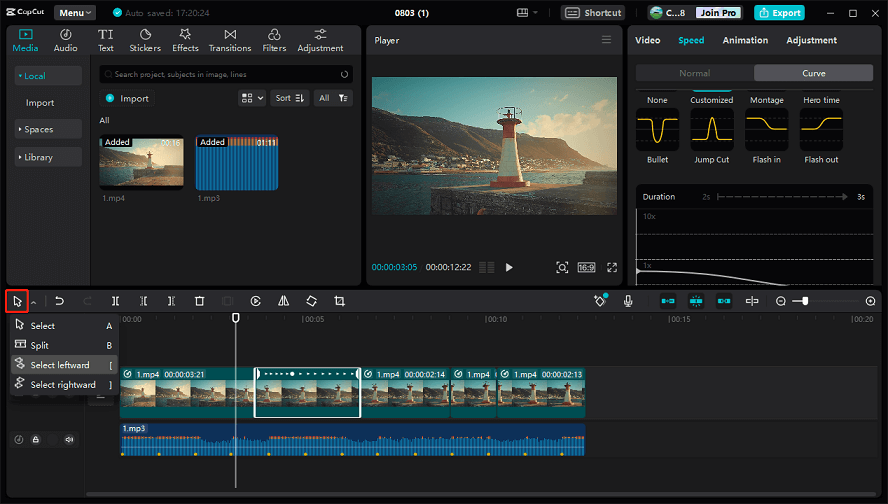 cut and trim all clips to the beat