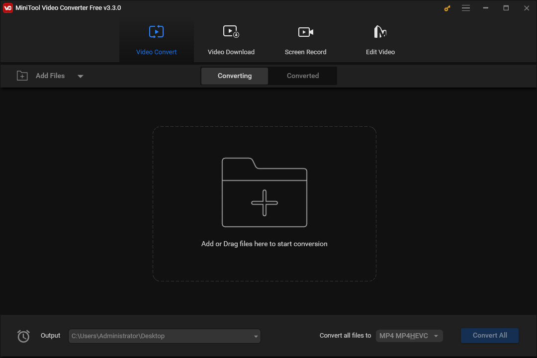 interface of MiniTool Video Converter