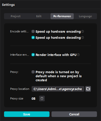 disable hardware encoding