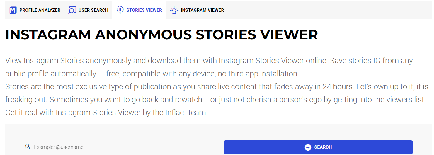 Instagram Stories viewer