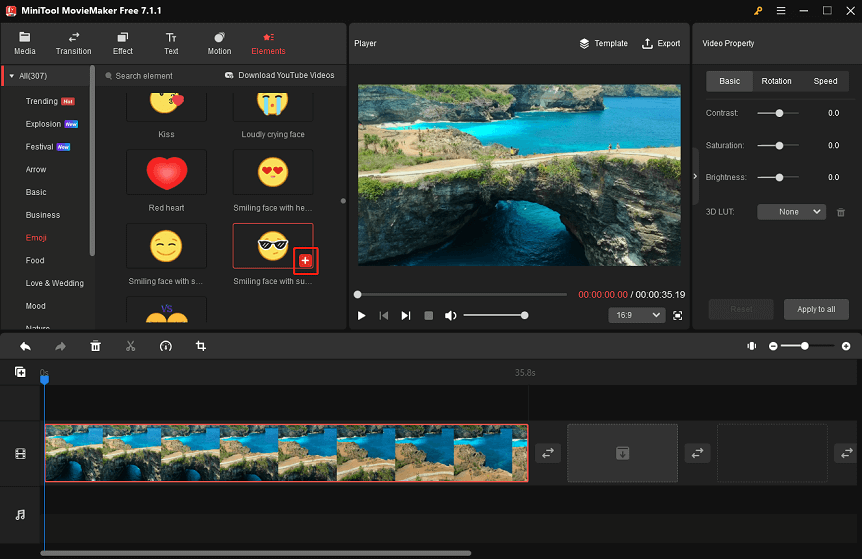 add emojis to video