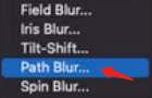 select Path Blur
