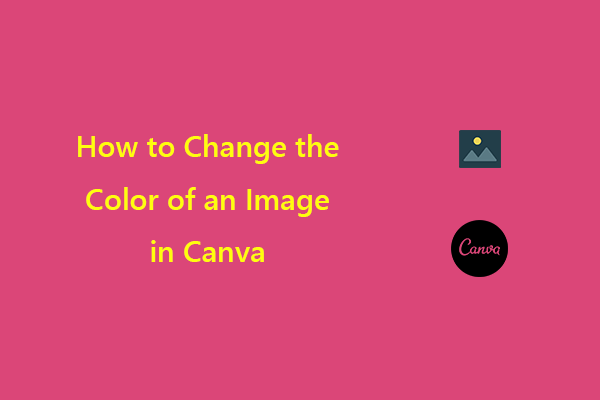 How to Change the Color of an Image in Canva?