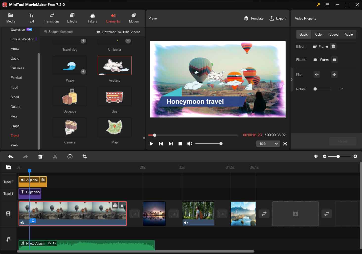 MiniTool MovieMaker 7.2