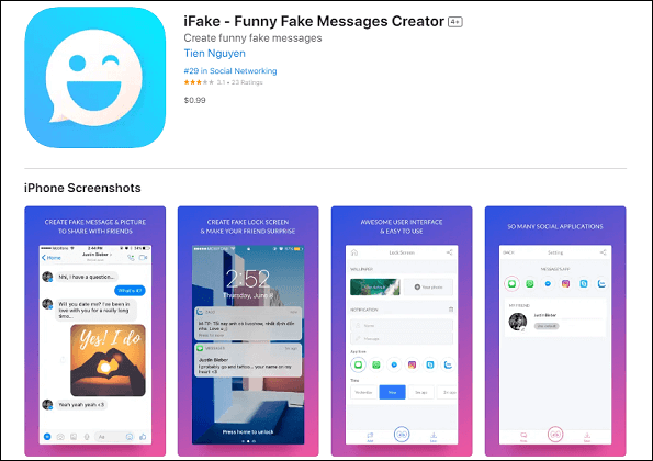 iFake - Funny Fake Messages Creator