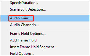 select Audio Grain