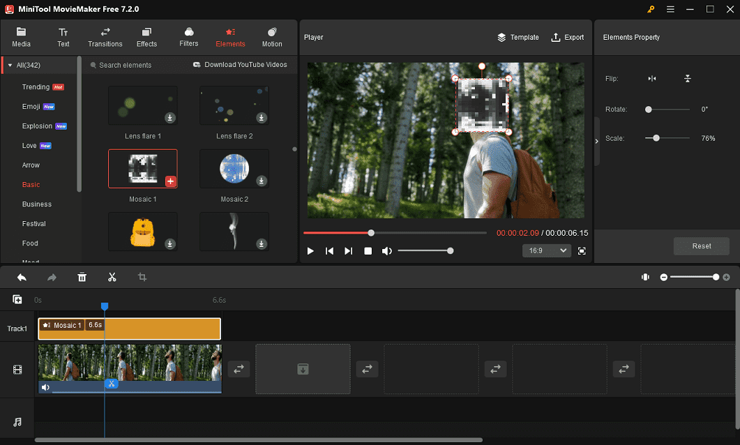 add a mosaic to video