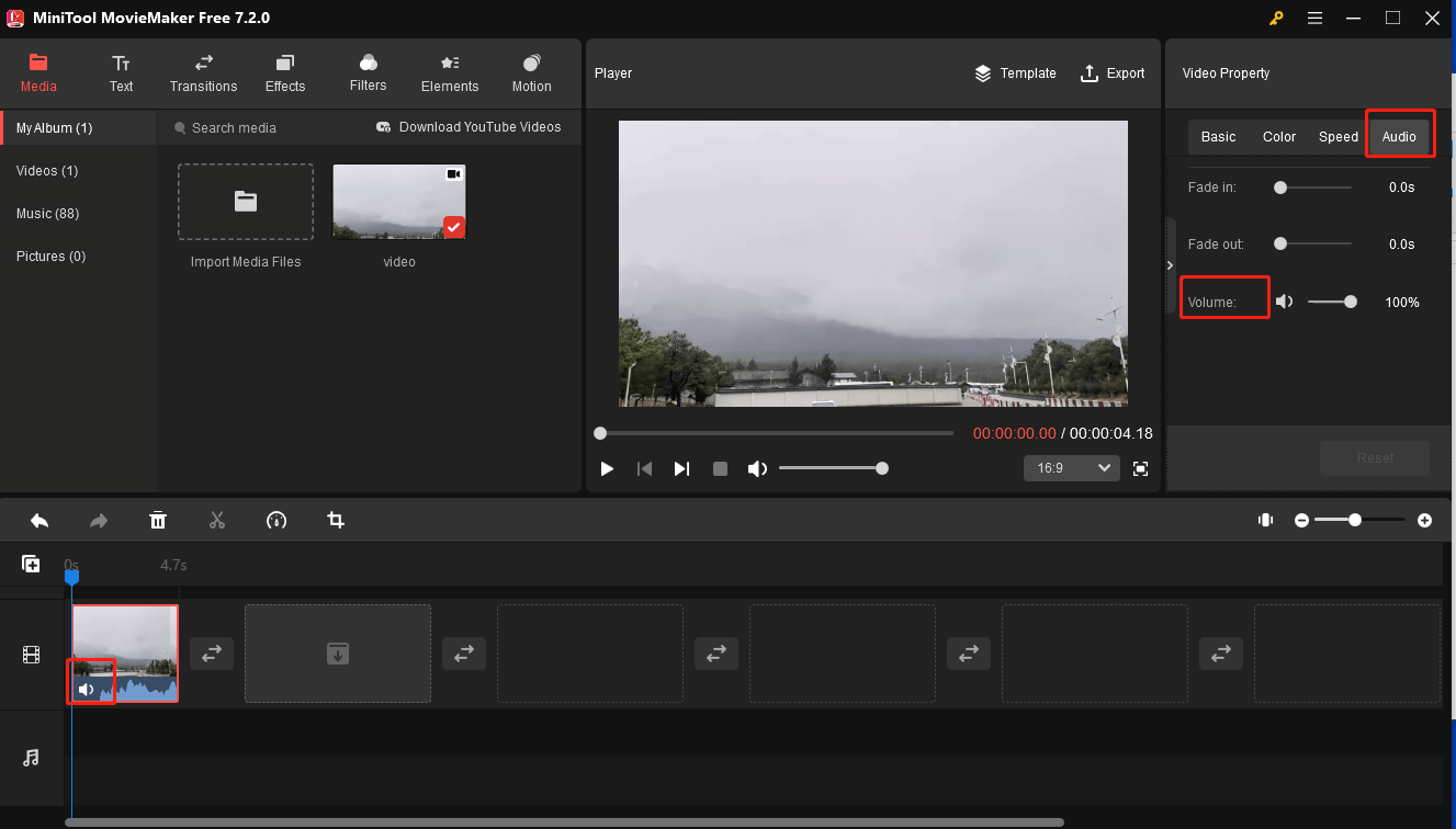 remove audio from video