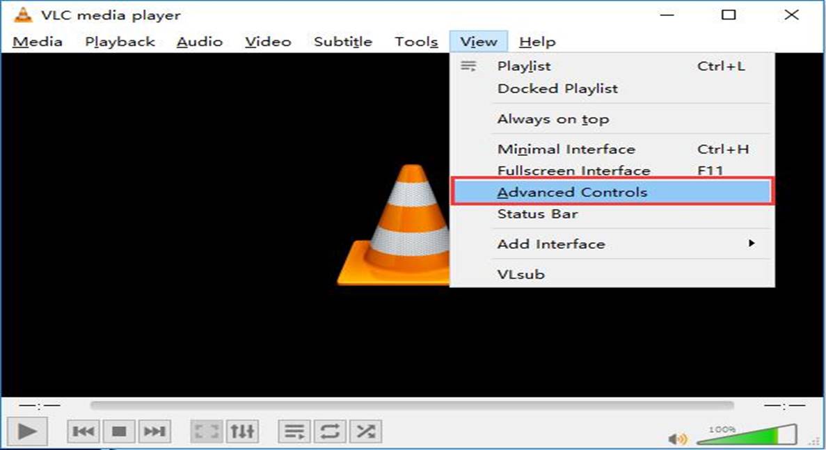 open VLC to trim video