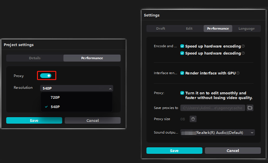 enable proxy media