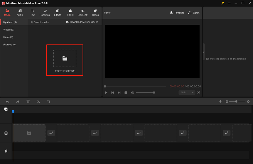 import the video for editing