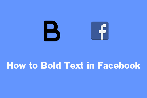 How to Bold Text in Facebook?