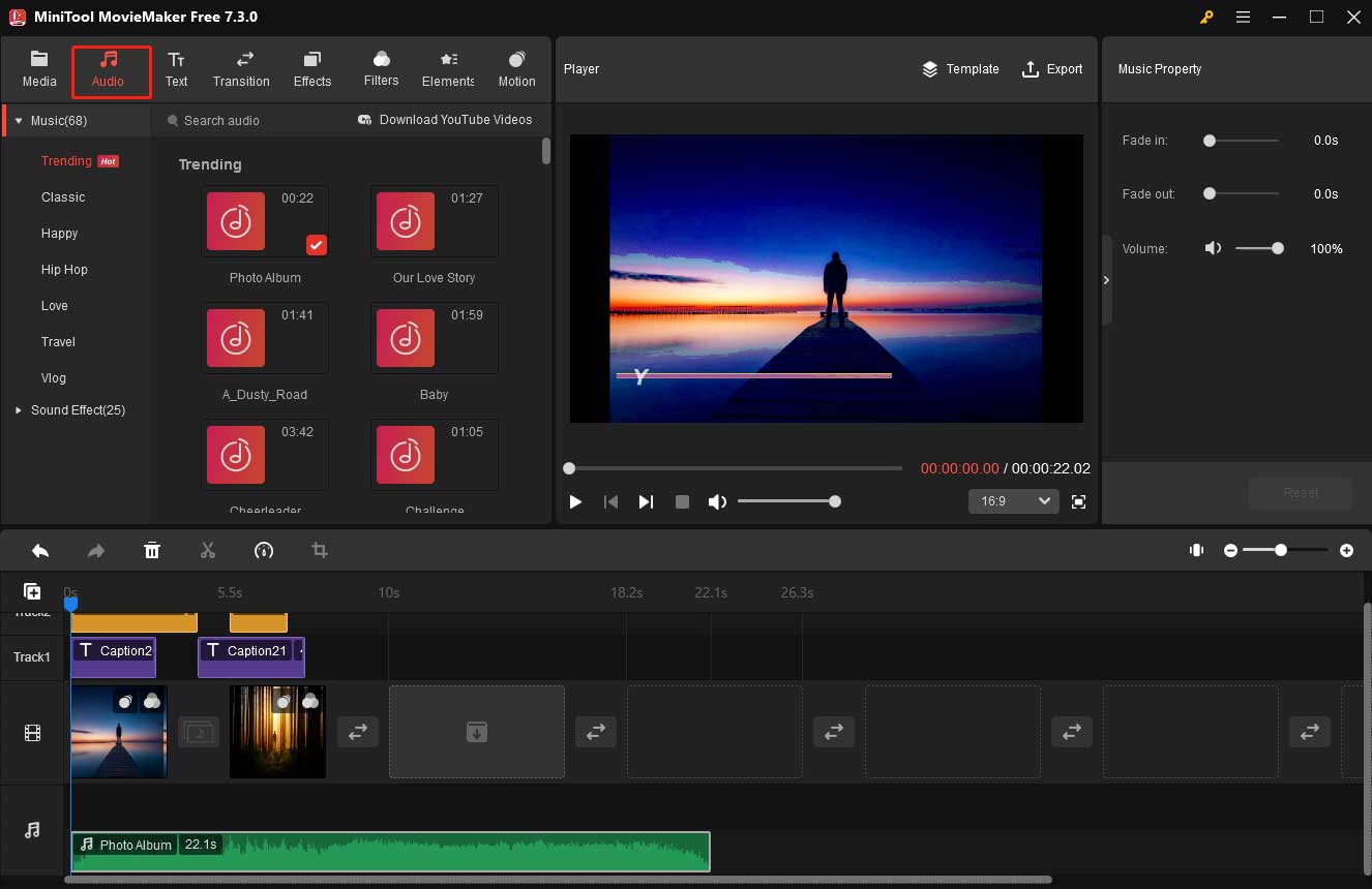 add audio to your video