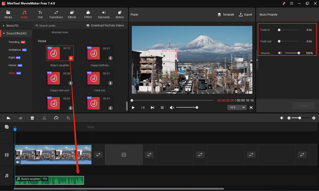 add audio to video