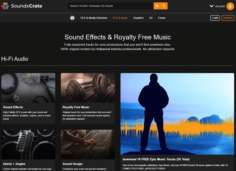 download free sound effects from SoundsCrate