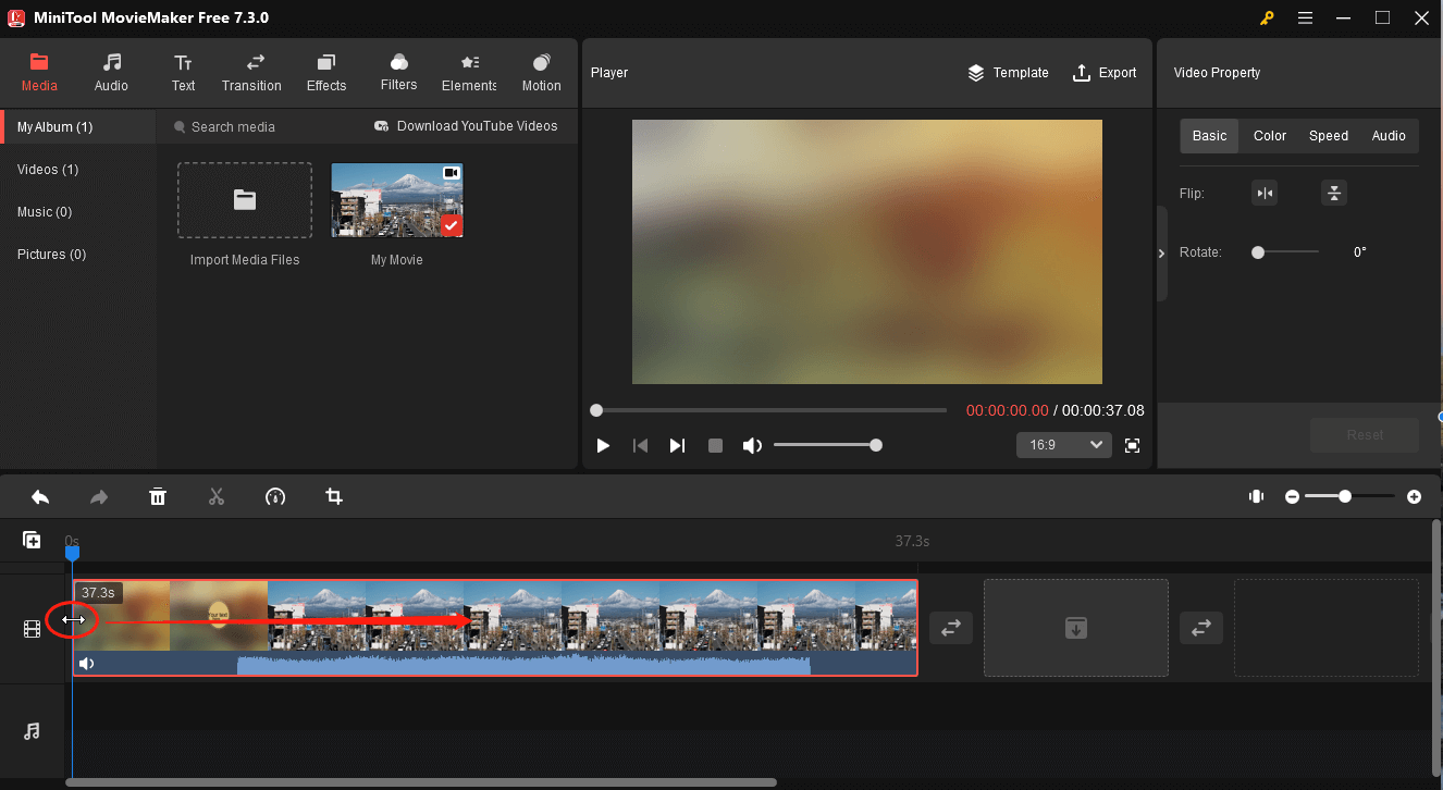 trim to remove intro and outro from video