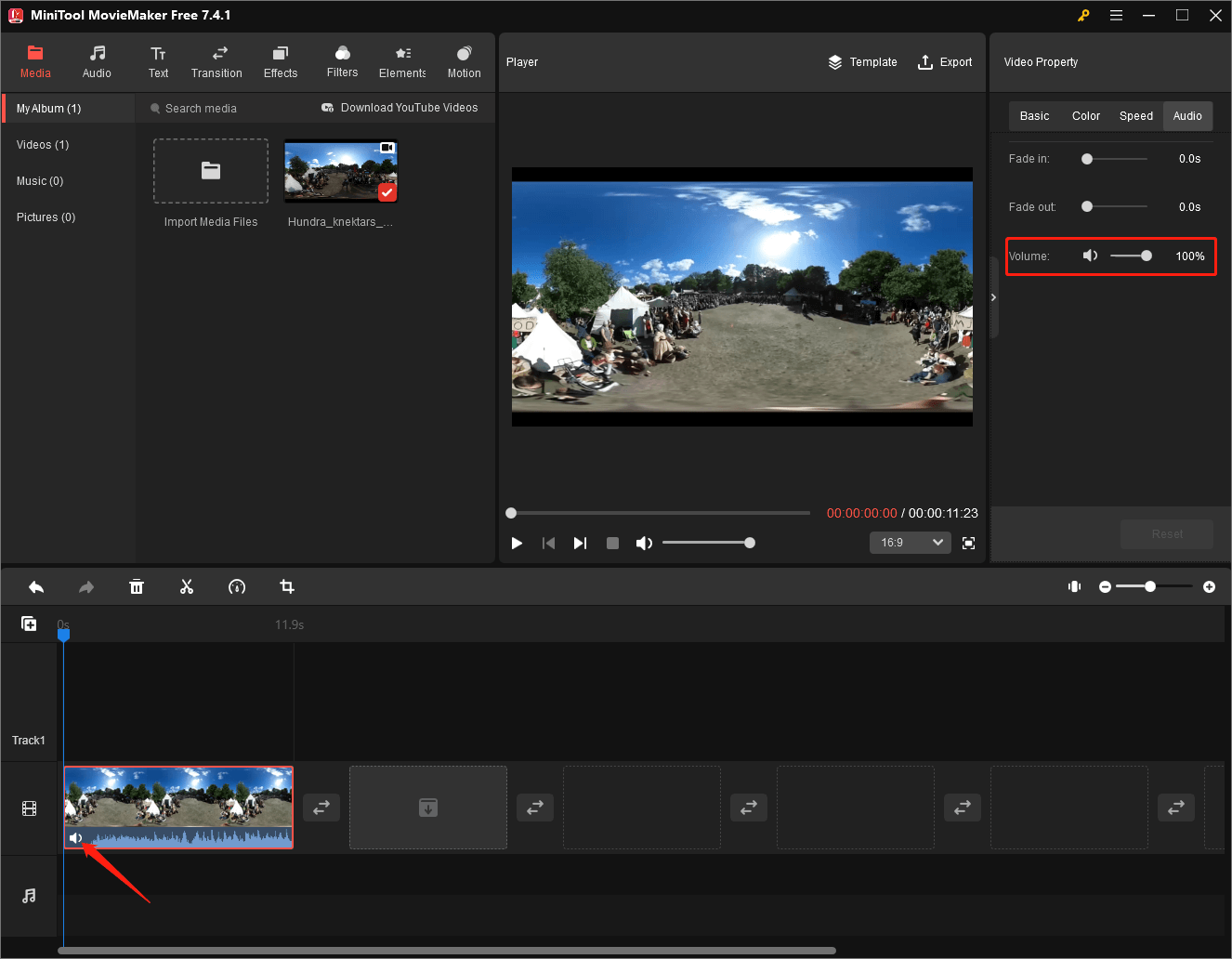 Mute GoPro 360 Video Embedded Audio