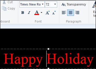 text format tab on the ribbon