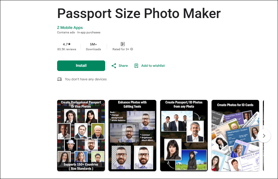 Passport Size Photo Maker