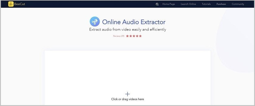 Online Audio Extractor