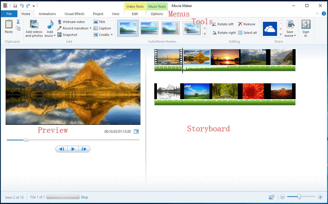 como usar o Windows Movie Maker