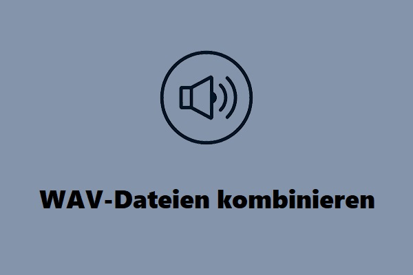 Beste Methode zum Kombinieren mehrerer WAV-Dateien zu einer einzigen