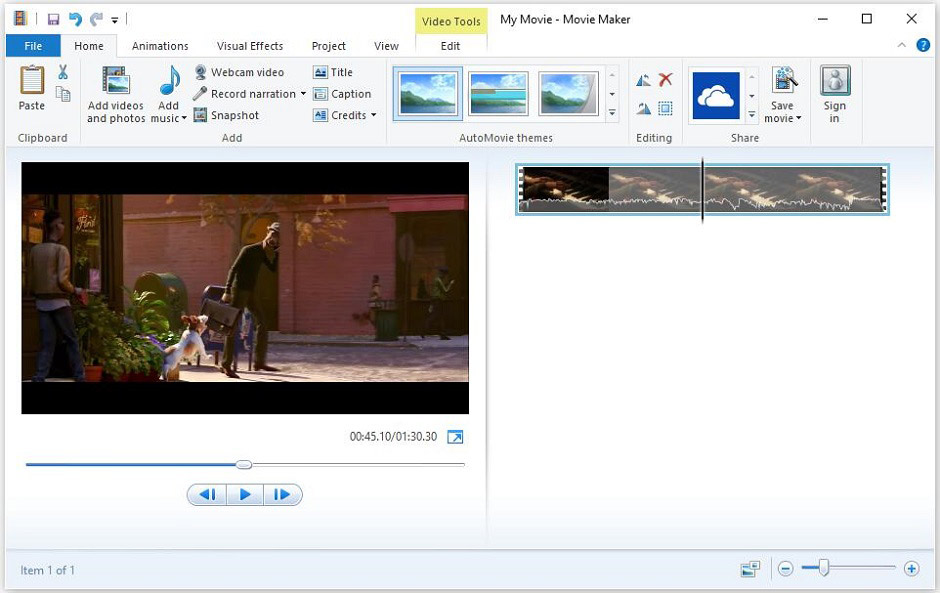 Criador de filmes do Windows