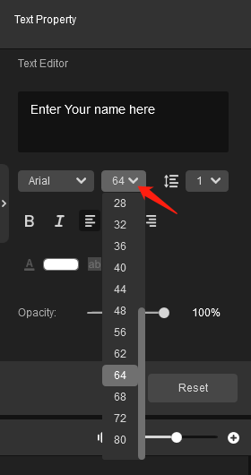 Change Snapchat video text size in MiniTool MovieMaker