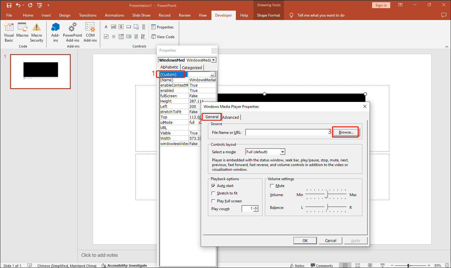 Import your video in PowerPoint