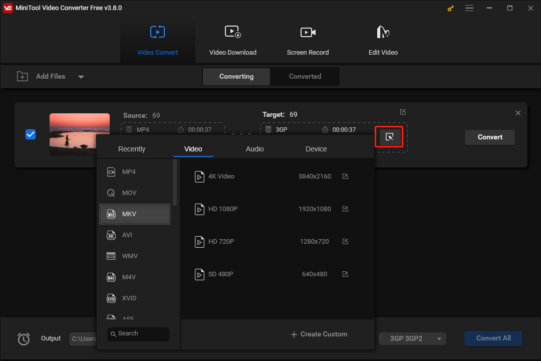 MPG-Dateien im MiniTool Video Converter konvertieren