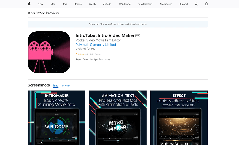 IntroTube: Intro Video Maker