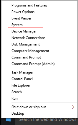 open device manager