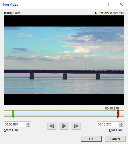 Recortar vídeo en PowerPoint