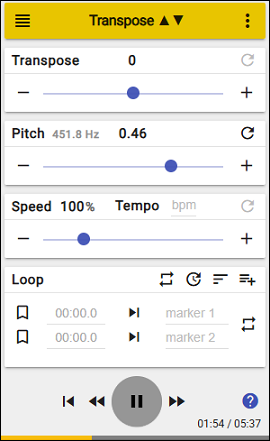 Interface of Transpose