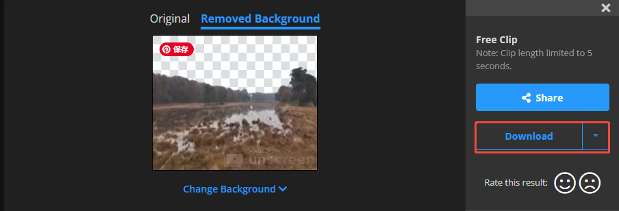 Click the Download button to download the video on your device