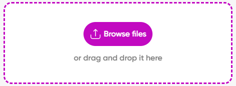 Click Browse files to load the target file