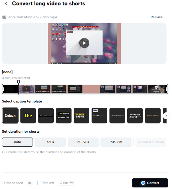 Use AI to convert horizontal video to vertical with CapCut