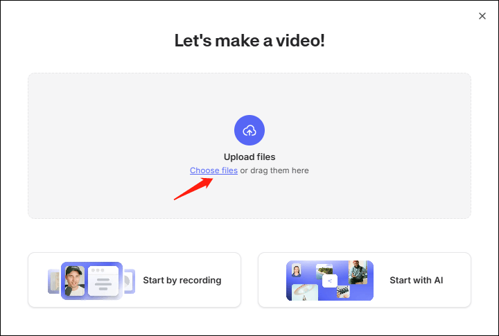 VEEDに動画をアップロードする
