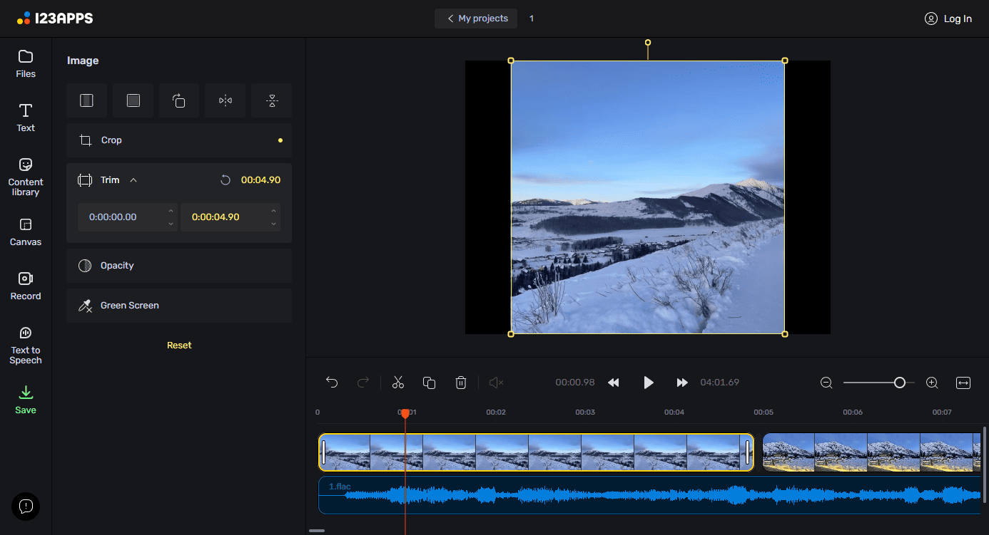 Bildbearbeitung mit Online Video Cutter