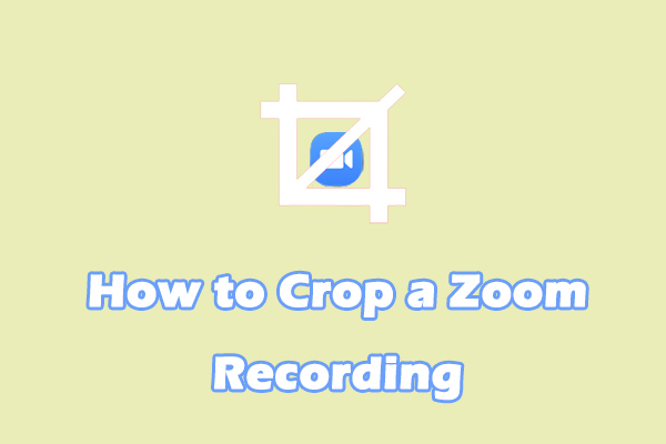 How to Crop a Zoom Recording in Simple Steps [Complete Guide]
