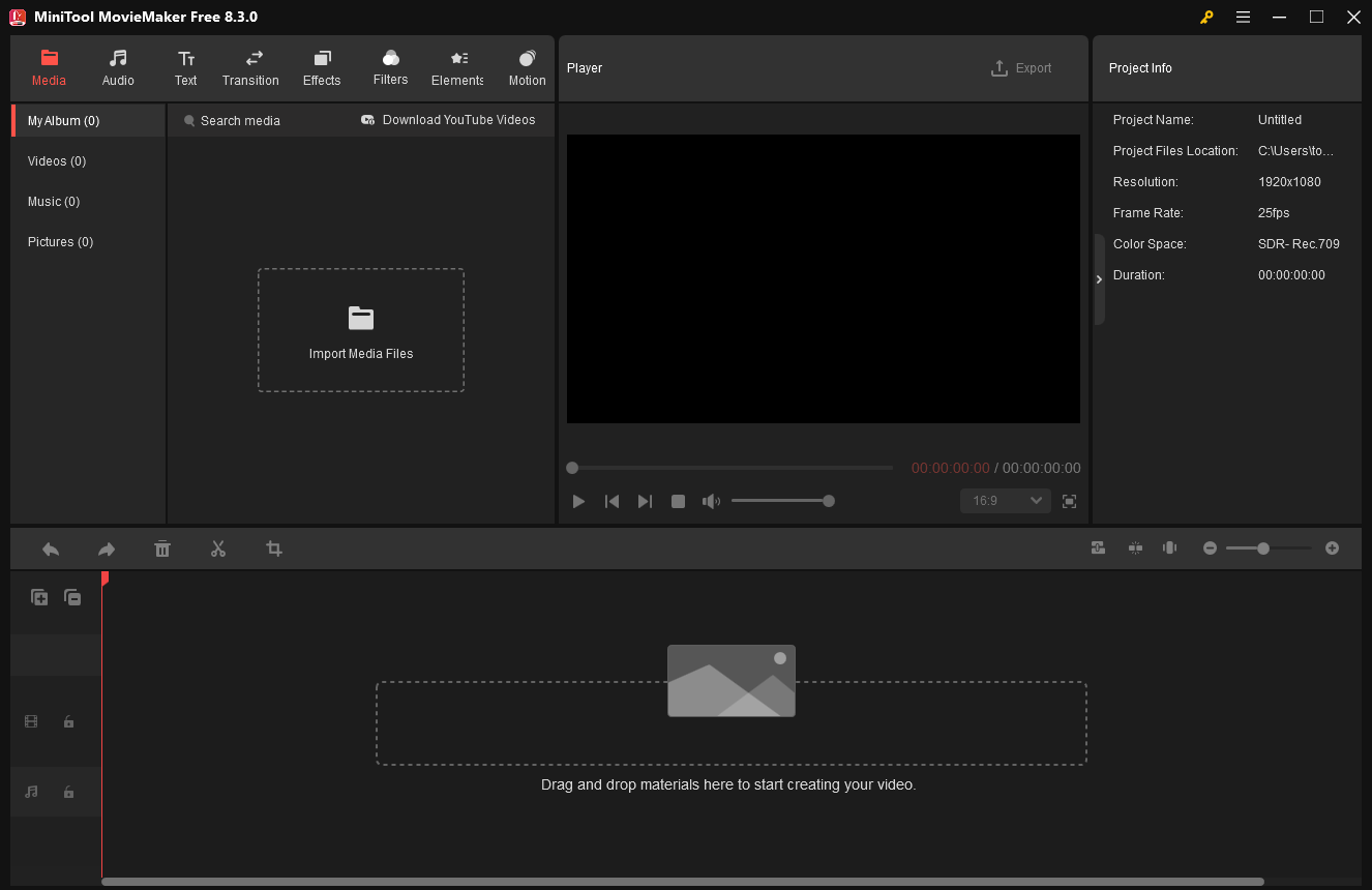 無料動画編集ツール - MiniTool MovieMaker