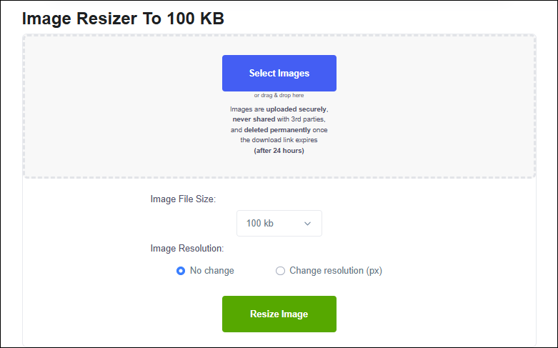Simple Image Resizerの公式サイト