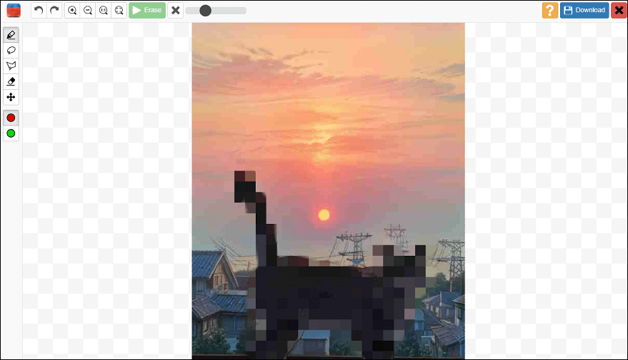 Inpaint’s user interface