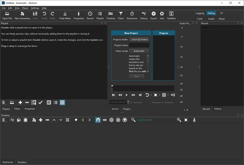 Shocut’s user interface