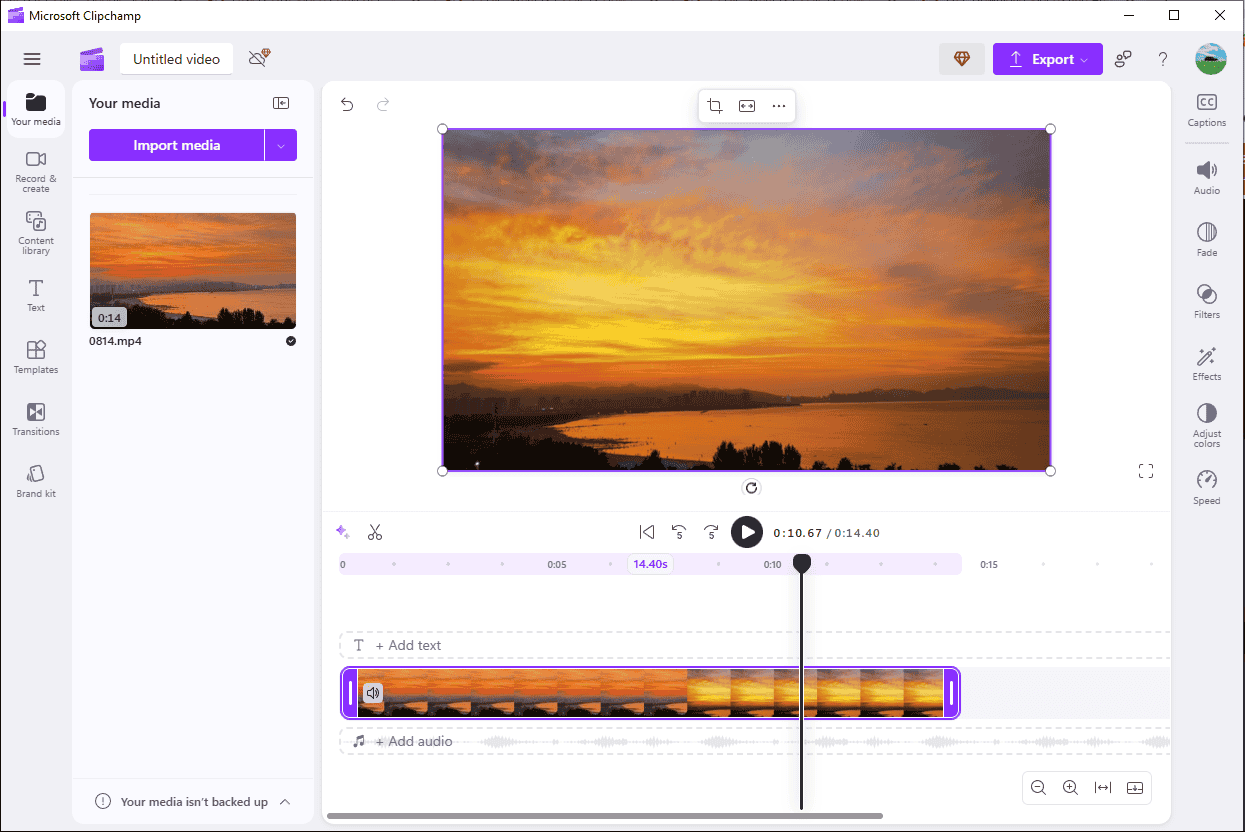Edit videos with Microsoft Clipchamp