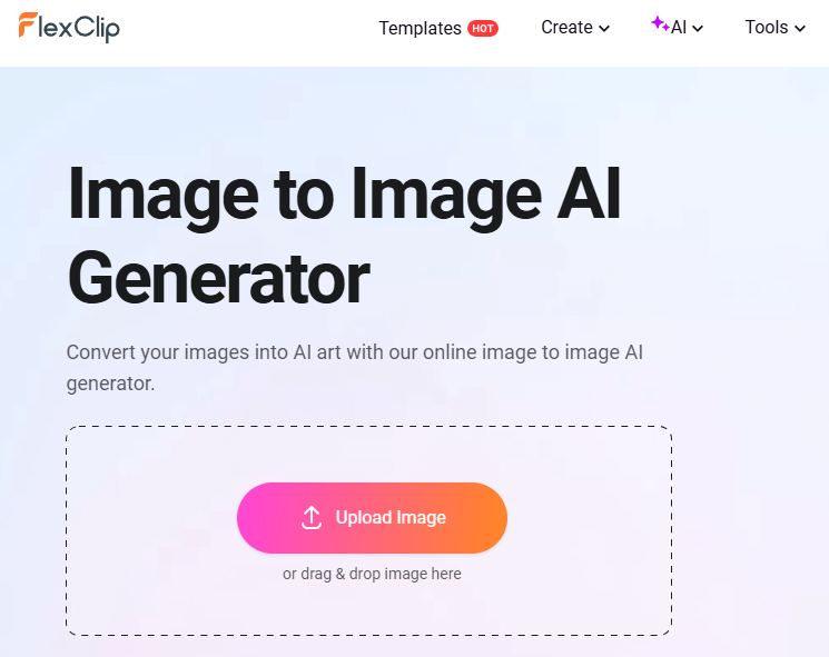 FlexClip’s user interface