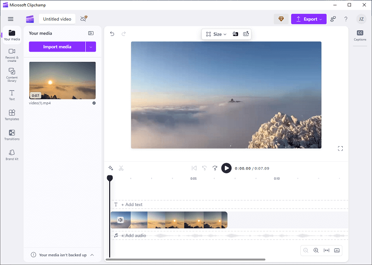 Videos für Pinterest mit Clipchamp bearbeiten
