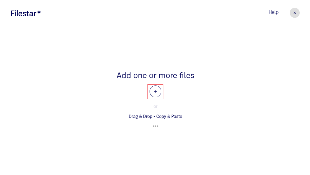 Click the + button to add the M4B files to Filestar