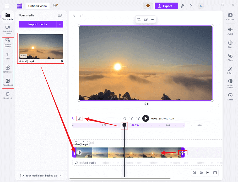 Edit MXF video in Clipchamp